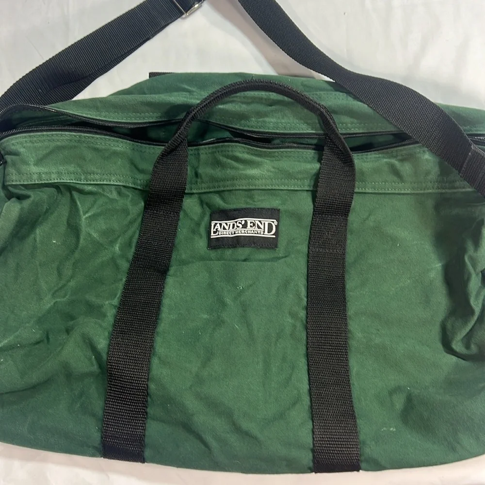 Vintage lands end duffel bag - Picture 7 of 11